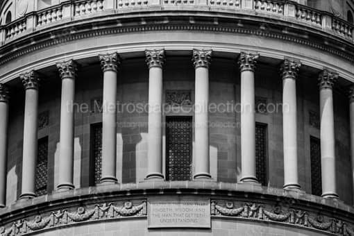 WV Capitol Dome -- Charleston WV Black and White Photos