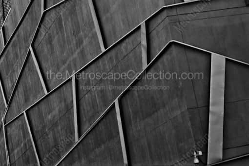 The Back of the Harvey B Gantt Center -- Charlotte Black and White Photography
