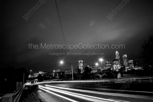 Charlotte Black and White Photography of Downtown Charlotte from near the Piedmont Campus Downtown Charlotte from near the Piedmont Campus -- Charlotte Black and White Photography