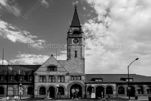 The Union Pacific Cheyenne Depot -- Cheyenne Black and White Photos