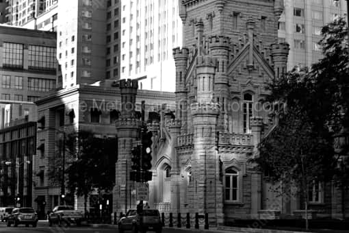 The Old Chicago Water Tower -- Chicago Black and White Photography