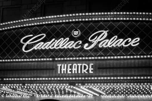 The Cadillac Palace Theatre -- Chicago Black and White Photography