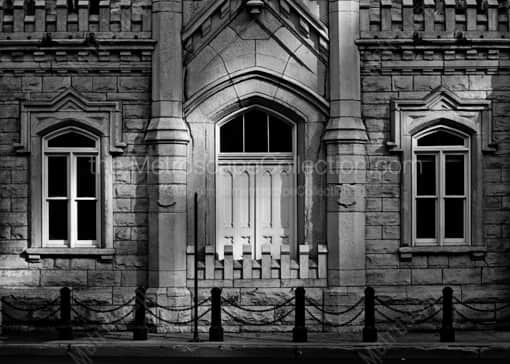 Chicago Black and White Photography of A Side Door on the Old Chicago Water Tower A Side Door on the Old Chicago Water Tower -- Chicago Black and White Photography