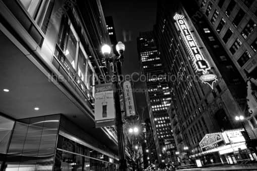 The Oriental Theatre -- Chicago Black and White Photography