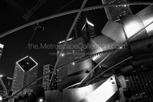 Chicago Under Dailey Plaza -- Chicago Black and White Photography