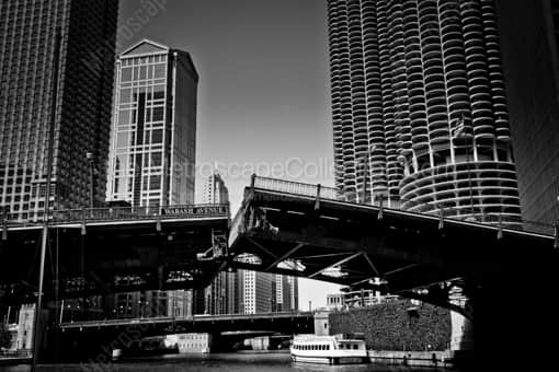 The Wabash Avenue Draw Bridge -- Chicago Black and White Photography