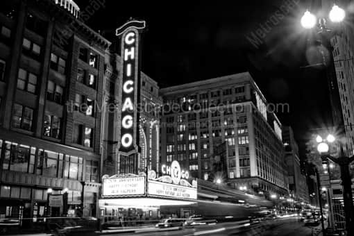 The Chicago Theatre -- Chicago Black and White Photography