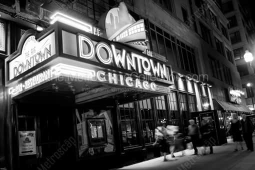 The Downtown Chicago Bar -- Chicago Black and White Photography