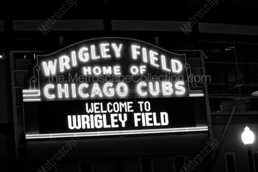 Wrigley Field Home of the Chicago Cubs -- Chicago Black and White Photography