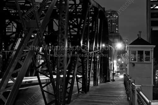The Kinzie Street Bridge -- Chicago Black and White Photography