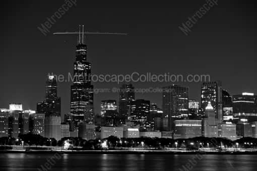 Chicago Black and White Photography of The Sears Tower, Chicago's Most Famous Skyscraper The Sears Tower, Chicago's Most Famous Skyscraper -- Chicago Black and White Photography