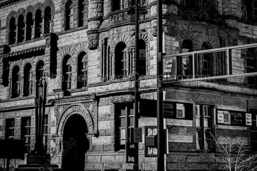 Cincinnati City Hall at Eighth and Plum -- Cincinnati Black and White Photos