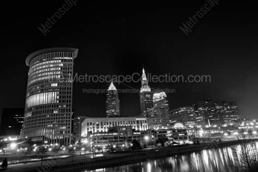 Downtown Cleveland Ohio -- Cleveland Black and White Photography