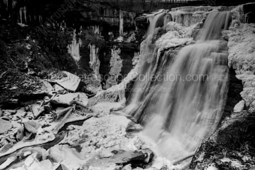 Cleveland Black and White Photography of Brandywine Falls in the Cuyahoga Valley National Park Brandywine Falls in the Cuyahoga Valley National Park -- Cleveland Black and White Photography