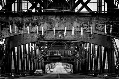 Columbus Road near Rivergate Park -- Cleveland Black and White Photography