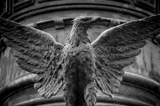 Cleveland Black and White Photography of A Bronze Eagle on the Soldiers and Sailors Monument A Bronze Eagle on the Soldiers and Sailors Monument -- Cleveland Black and White Photography