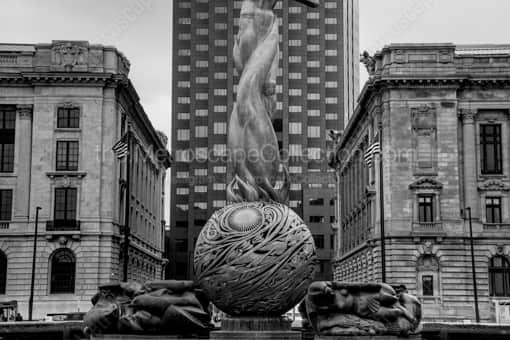 The Fountain of Eternal Life -- Cleveland Black and White Photography