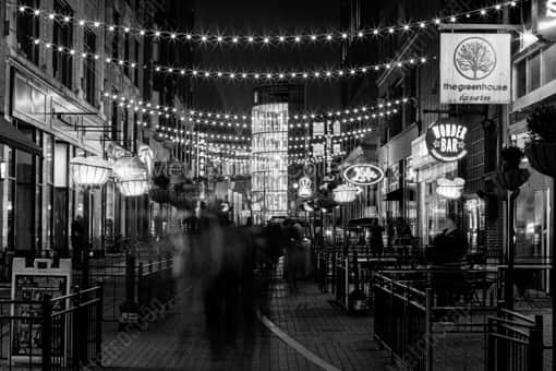 East Fourth Street in Downtown Cleveland -- Cleveland Black and White Photography