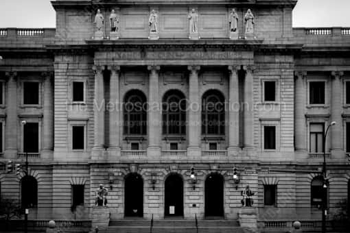 The Cuyahoga County Court House -- Cleveland Black and White Photography