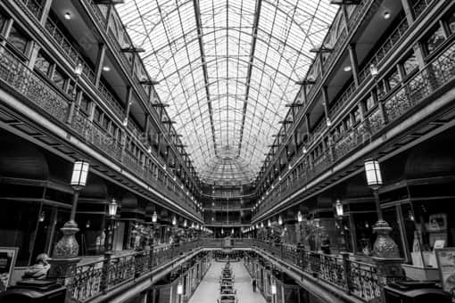The Cleveland Arcade -- Cleveland Black and White Photography