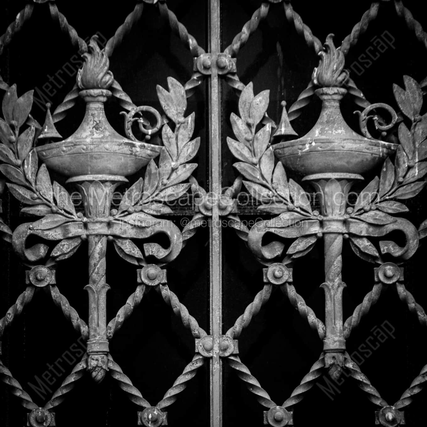 Gated Windows on the Cleveland Public Library Building landscape black and white Photography Gated Windows on the Cleveland Public Library Building landscape black and white Photography square crop