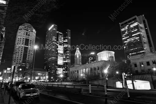 Columbus Black and White Photography of The Huntington Building with the Statehouse and Riffe Center The Huntington Building with the Statehouse and Riffe Center -- Columbus Black and White Photography