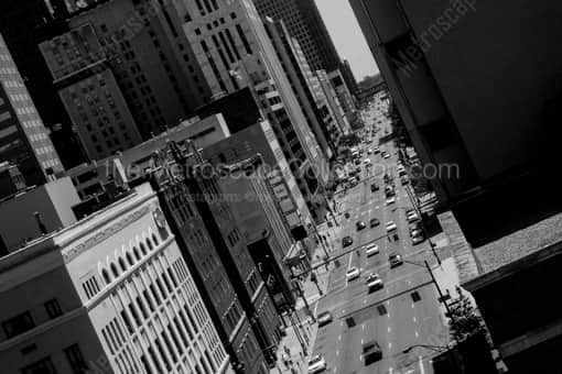 Columbus Black and White Photography of Front Street Cityscape in Downtown Columbus Front Street Cityscape in Downtown Columbus -- Columbus Black and White Photography