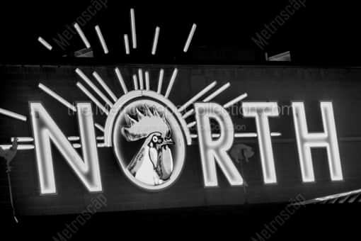The North Market Sign -- Columbus Black and White Photos