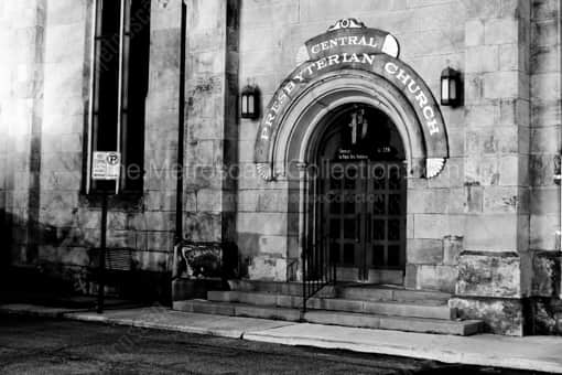 Columbus Black and White Photography of The Central Presbyterian Church on Third Street The Central Presbyterian Church on Third Street -- Columbus Black and White Photography