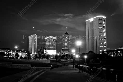 Columbus Black and White Photography of The Nationwide Buildings and AEP Building The Nationwide Buildings and AEP Building -- Columbus Black and White Photography