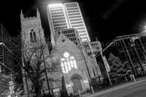 Columbus Black and White Photography of The Trinity Episcopal Church at Third and Broad The Trinity Episcopal Church at Third and Broad -- Columbus Black and White Photography