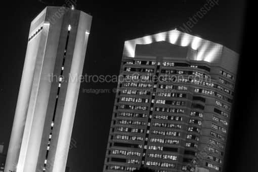 Columbus Black and White Photography of One Nationwide Plaza and Three Nationwide Plaza One Nationwide Plaza and Three Nationwide Plaza -- Columbus Black and White Photography