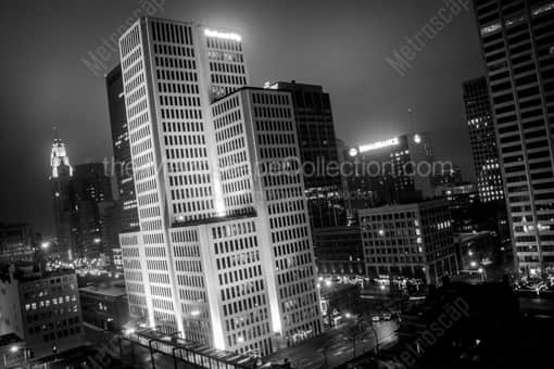 Columbus Black and White Photography of The Walkway from the National City Building to its Parking Garage The Walkway from the National City Building to its Parking Garage -- Columbus Black and White Photography