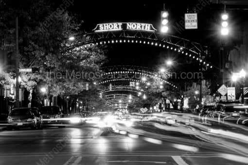 The Short North Arches -- Columbus Black and White Photos