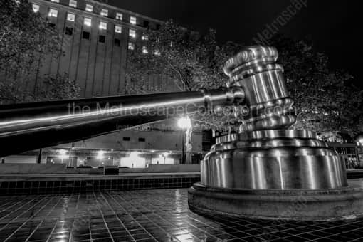Columbus Black and White Photography of The Ohio Supreme Court Stainless Steel Gavel The Ohio Supreme Court Stainless Steel Gavel -- Columbus Black and White Photography