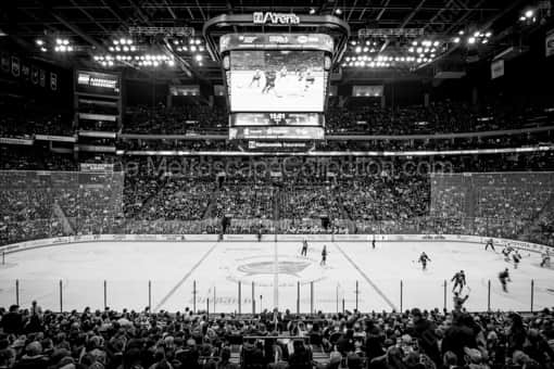 Center Ice in Nationwide Arena -- Columbus Black and White Photos