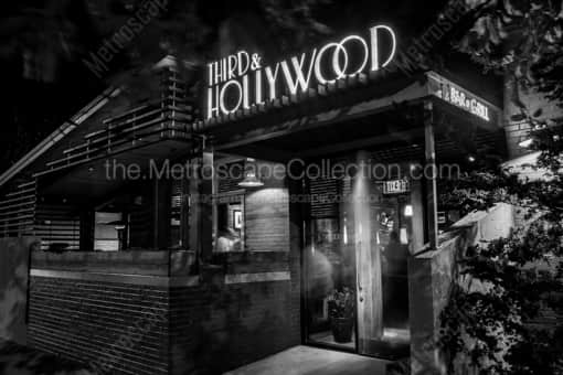 Columbus Black and White Photography of Third and Hollywood in Grandview at Night Third and Hollywood in Grandview at Night -- Columbus Black and White Photography