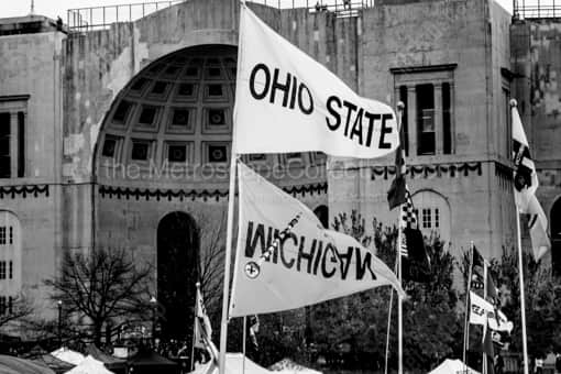 Columbus Black and White Photography of Tailgating before the Ohio State - TTUN Game Tailgating before the Ohio State - TTUN Game -- Columbus Black and White Photography