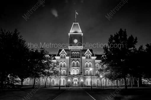 Ohio State University - University Hall -- Columbus Black and White Photos