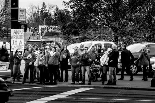 Ann Arbor is a Whore Sign -- Columbus Black and White Photos