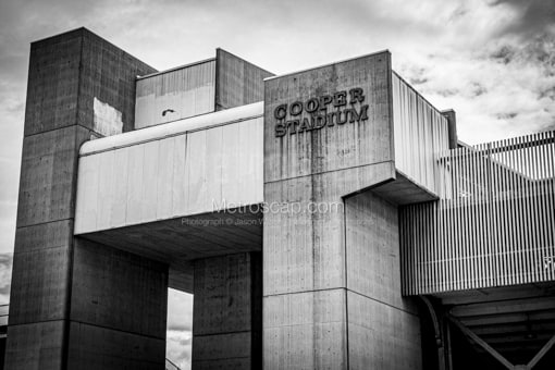 Cooper Stadium -- Columbus Black and White Photos