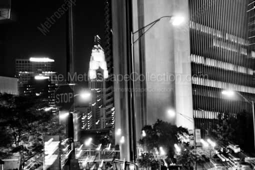 The LeVeque Tower from North High Street -- Columbus Black and White Photos