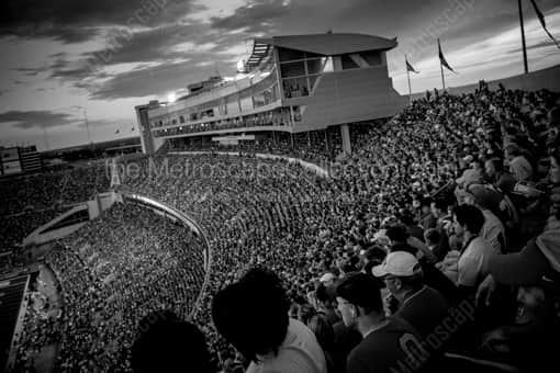 The New Press Box at Ohio Stadium -- Columbus Black and White Photos