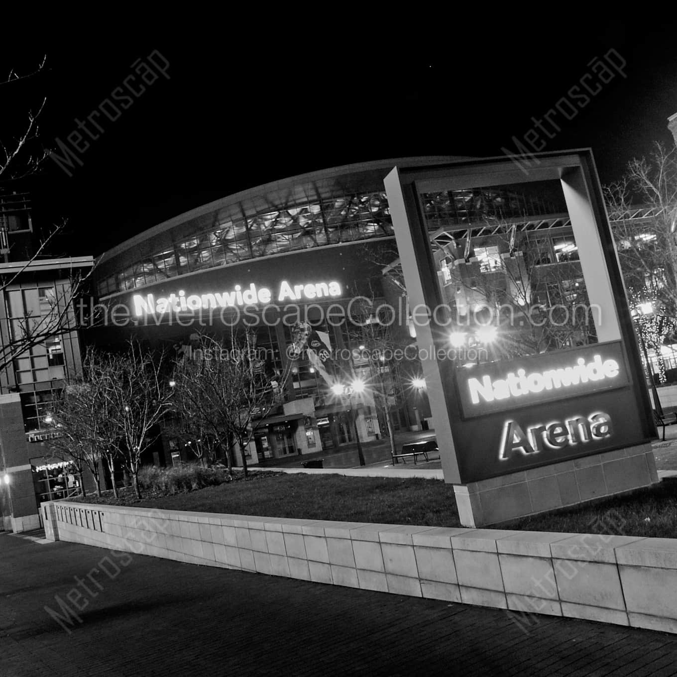 Nationwide Arena landscape black and white Photography Nationwide Arena landscape black and white Photography square crop