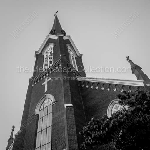Columbus Black and White Photography of St. Mary's Catholic Church in German Village St. Mary's Catholic Church in German Village -- Columbus Black and White Photography