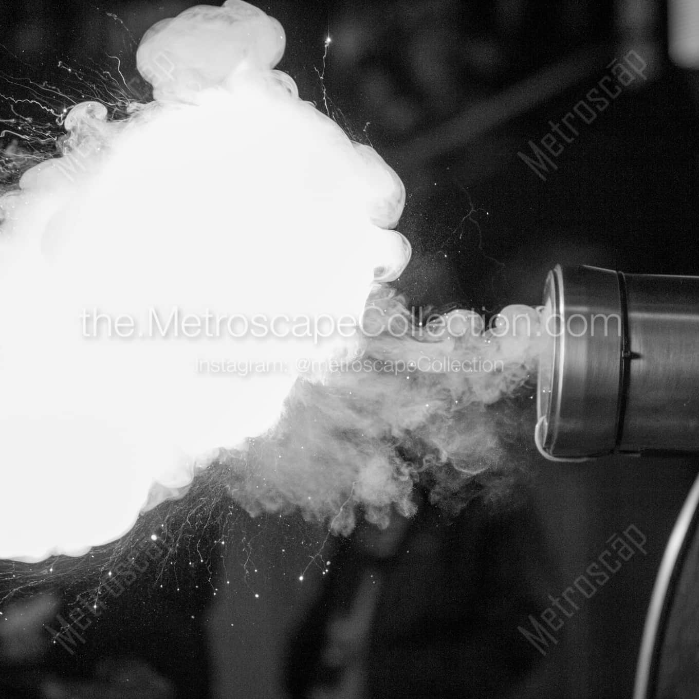The Columbus Blue Jackets Goal Cannon landscape black and white Photography The Columbus Blue Jackets Goal Cannon landscape black and white Photography square crop