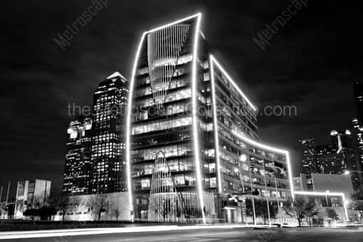 The Hunt Building in Downtown Dallas -- Dallas Black and White Photography
