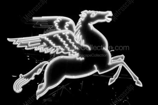 The Pegasus Sign -- Dallas Black and White Photography