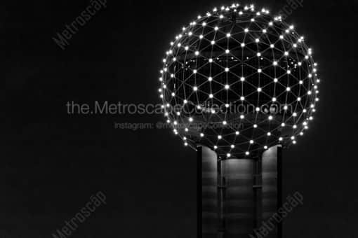 Reunion Tower -- Dallas Black and White Photography