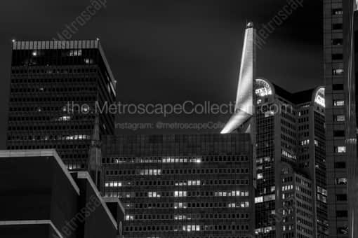 The Spire of Republic Center Tower III -- Dallas Black and White Photography
